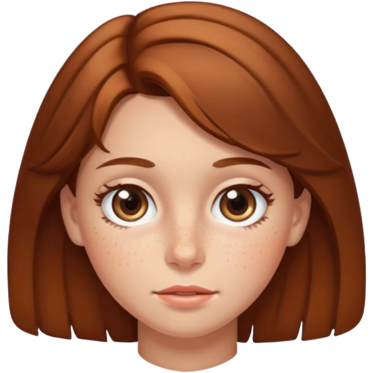brown haired girl puffy eyes emoji