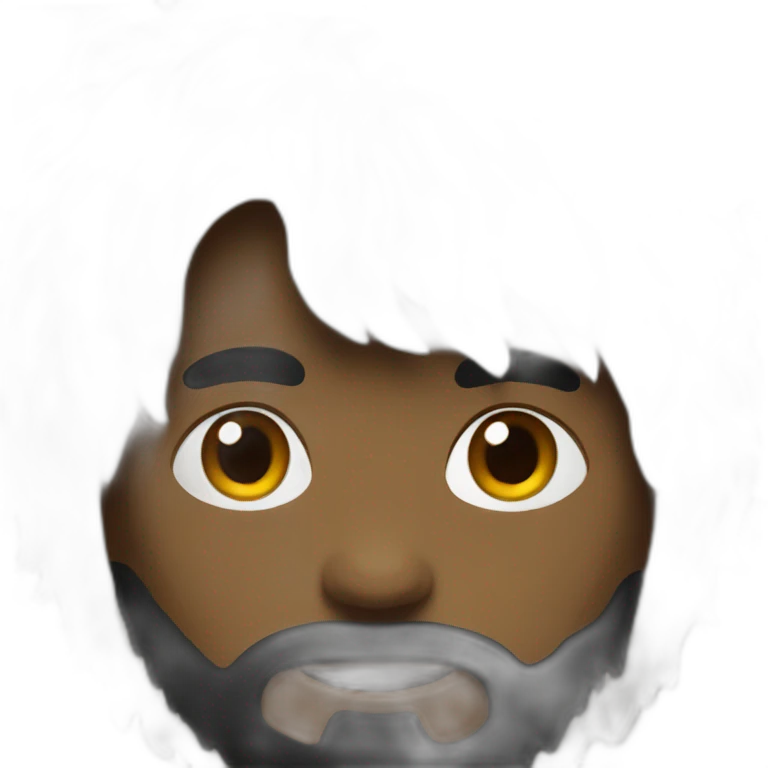 blackshaggy hair emoji