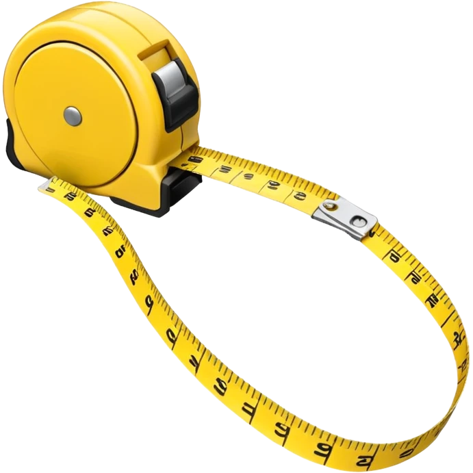  rolled out measure tape emoji
