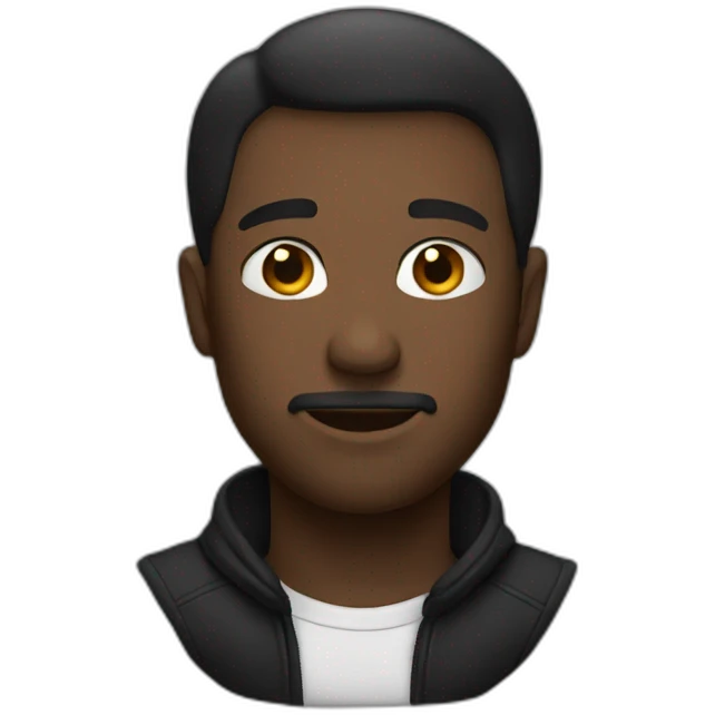 Homme noir emoji