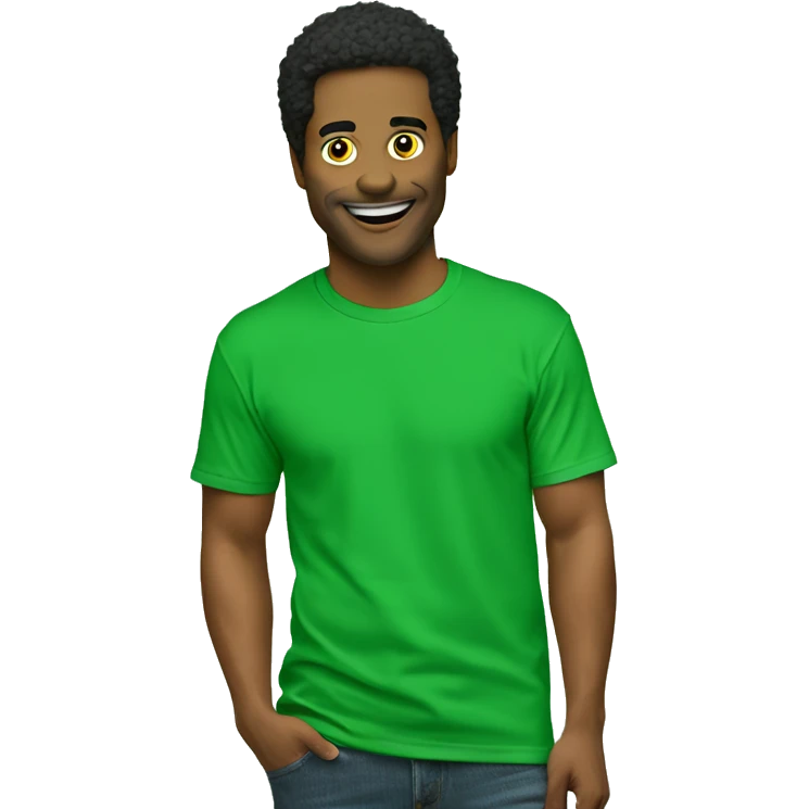 green ringer t-shirt emoji