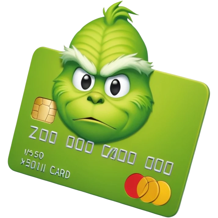 Grinch Credit Card emoji