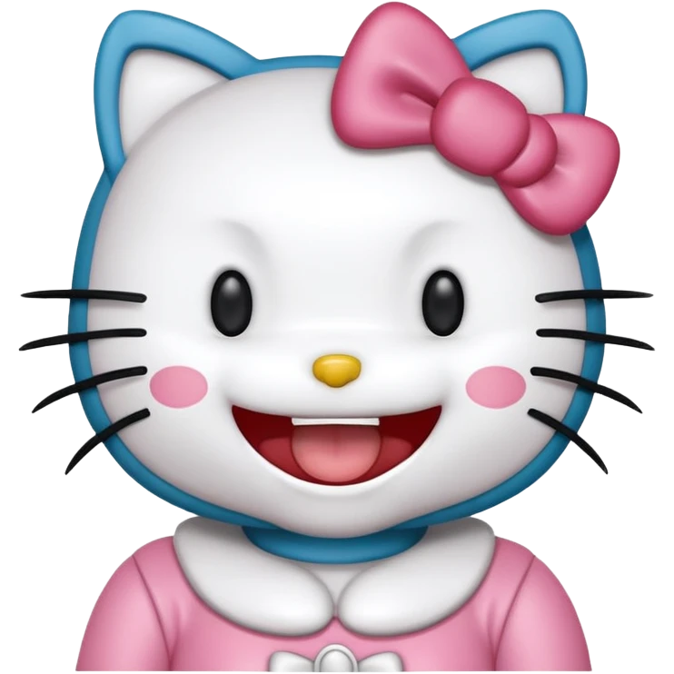 laugh hello kitty  emoji