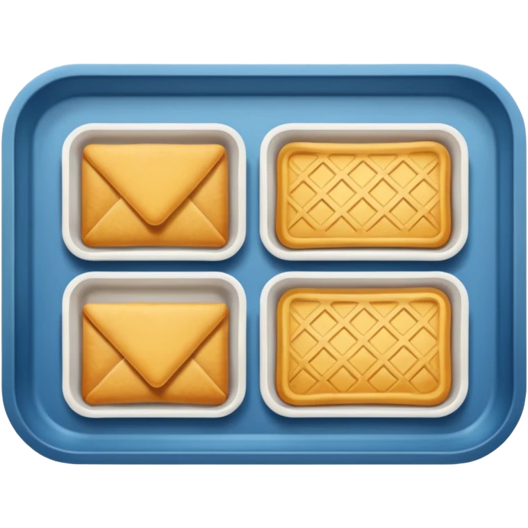 rectangle tray meal emoji