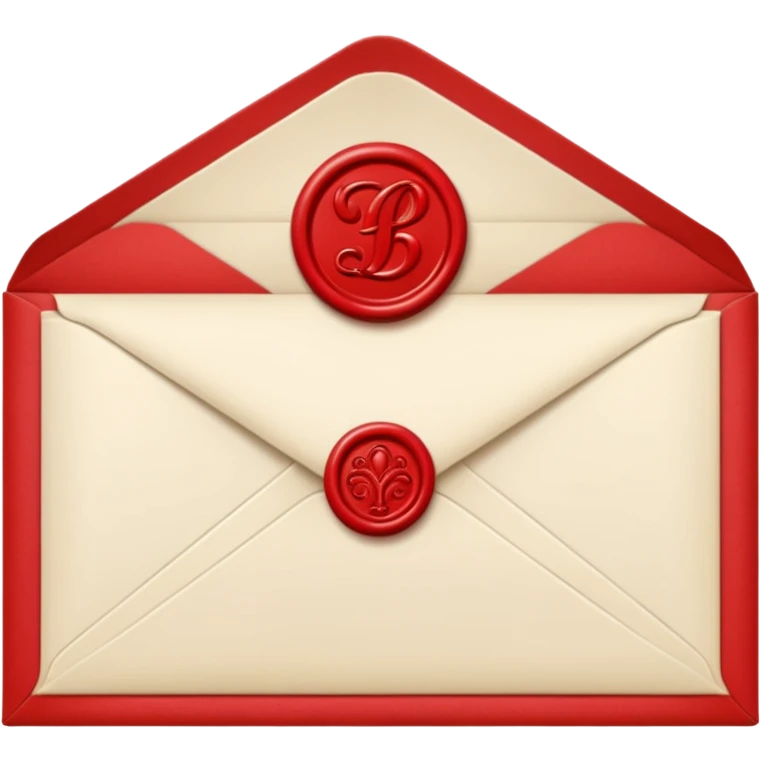 Cream-colored romantic Letter Envelope  emoji