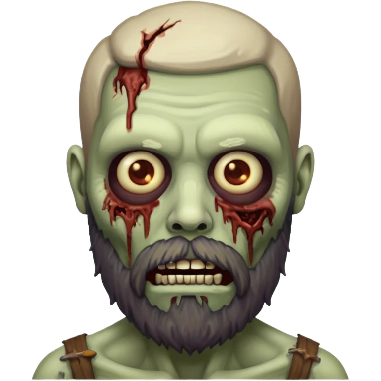 bearded zombie emoji