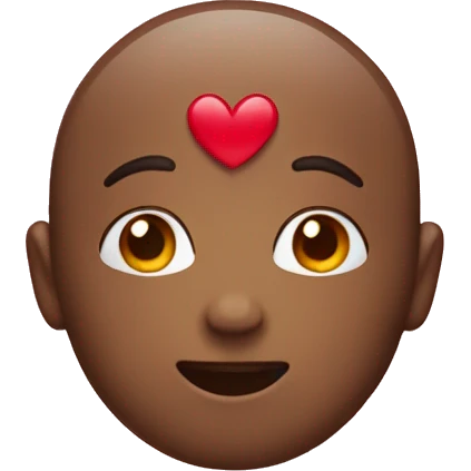 Make me a cute emoji face with heart around it  emoji