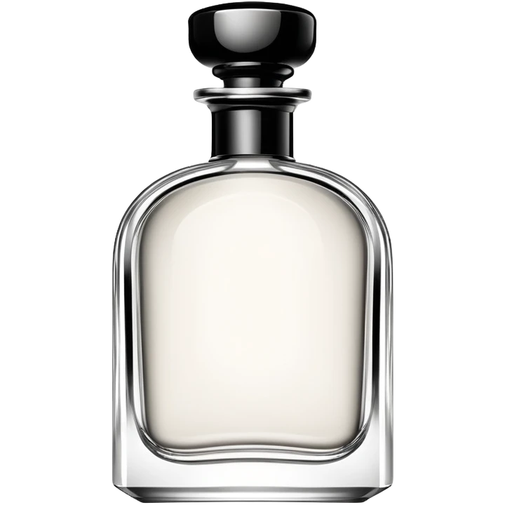 white and black luxury colonge  with a fancy luxurious design emoji