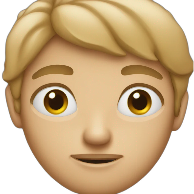 Inquiet face emoji
