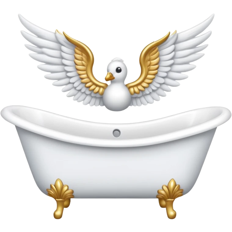Bathtub with wings attached emoji