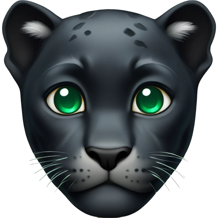 black panther with emerald diamond necklace  emoji