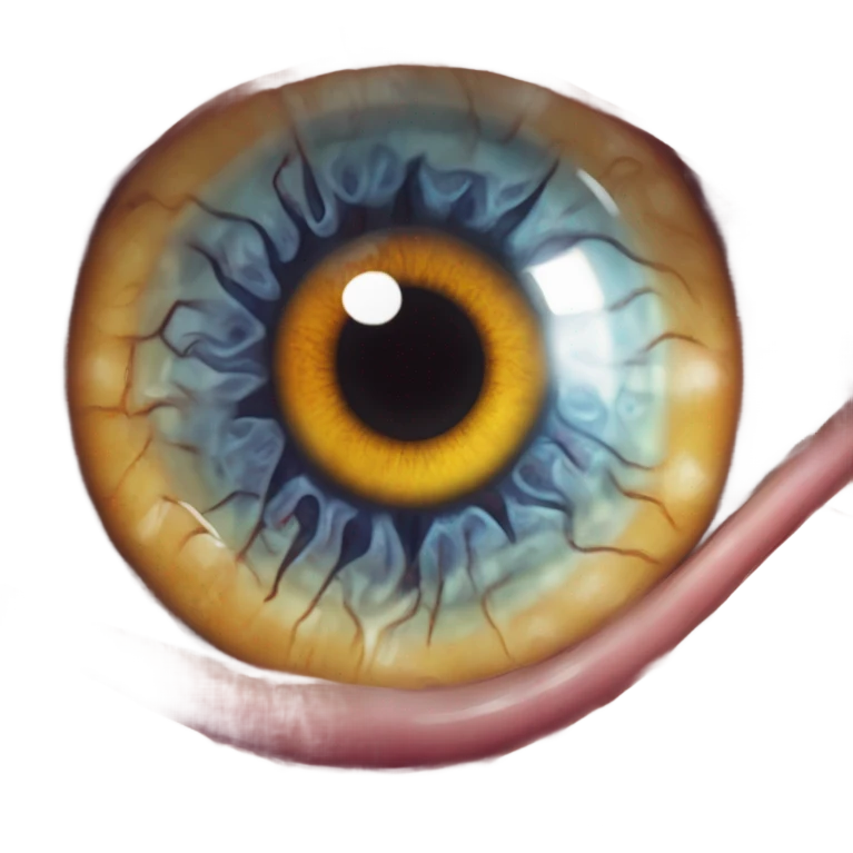 eye in the loupe emoji