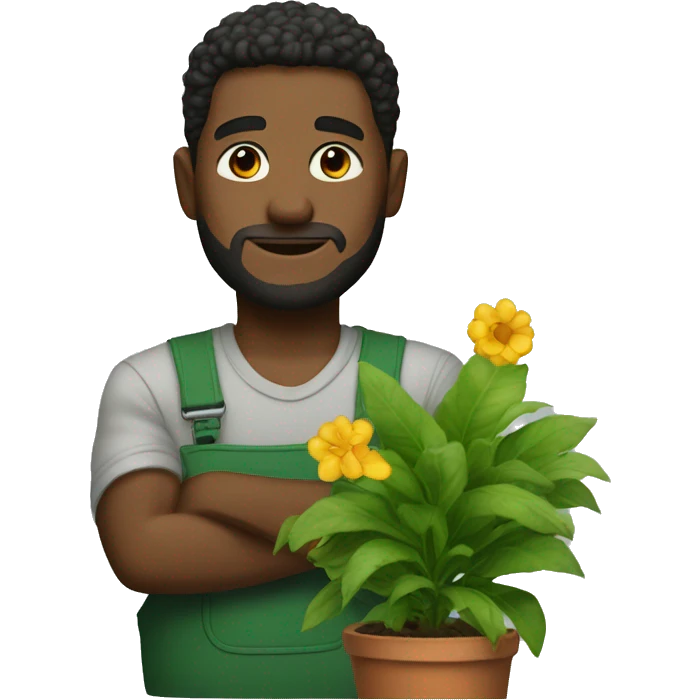 Marcus with a green thumb  emoji