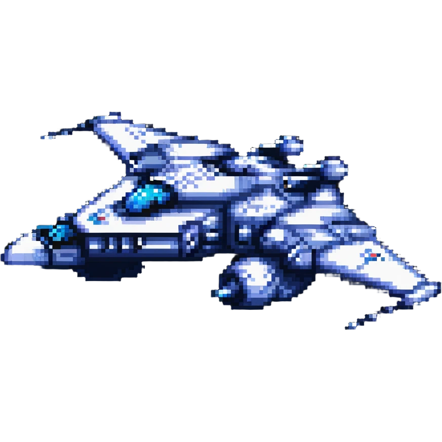 space cruiser with blue engines emoji