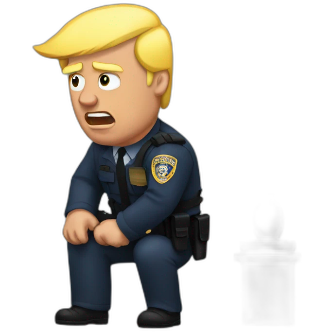 trump-getting-arrested emoji