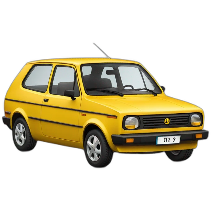 Car modelo Seat 127 emoji