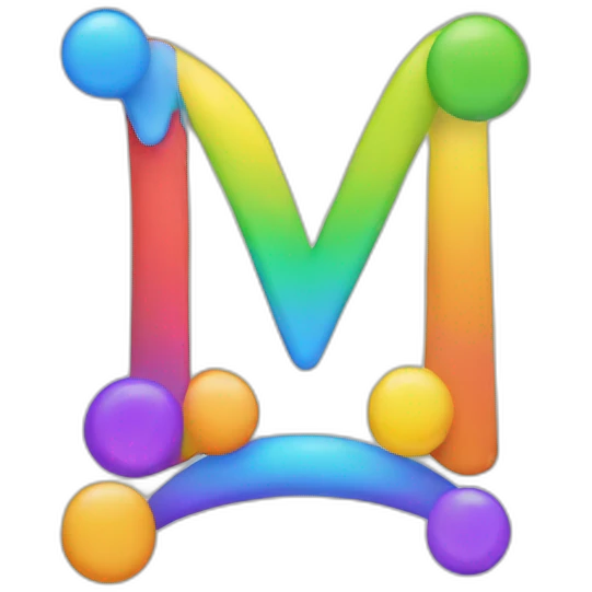 Rainbow colored check mark emoji