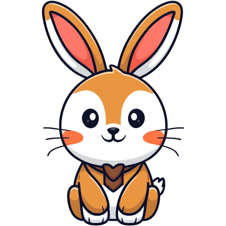 rabbit with deer antlers emoji