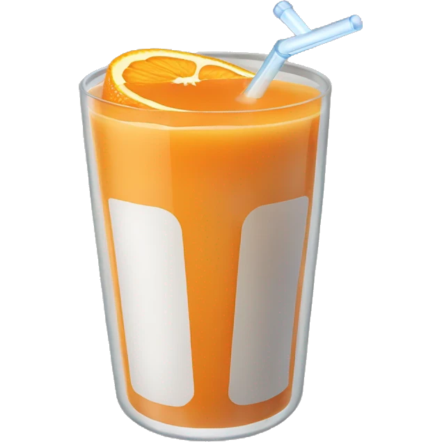 Orange maracuja juice  emoji