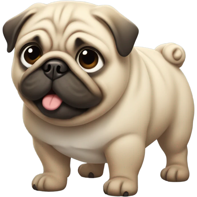 Fat pug emoji