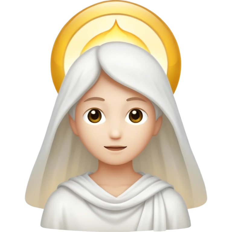 a light being all white emoji