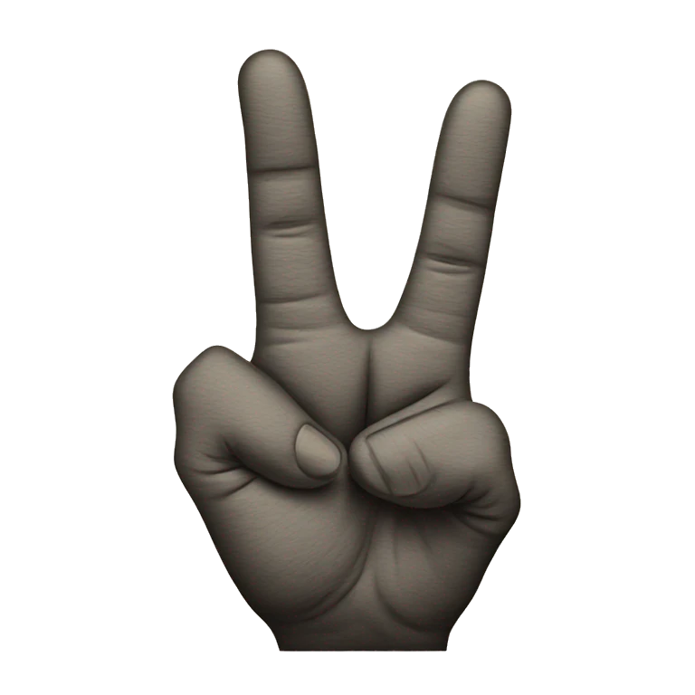 Peace sign emoji