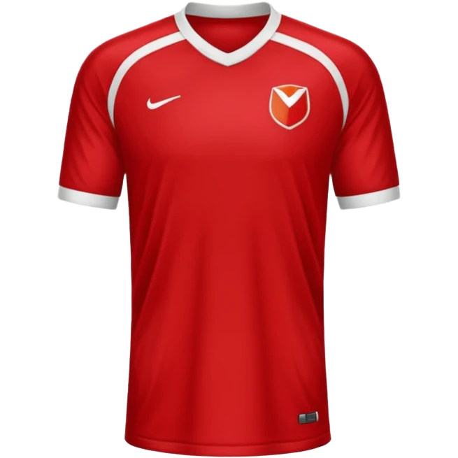 solid red soccer jersey emoji
