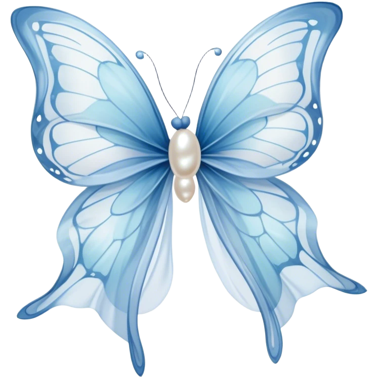 A pair of ethereal butterflies, their wings painted in soft shades of powder blue and pearl, dance around a sheer chiffon ribbon caught in a gentle breeze. The ribbon, tied loosely into a bow, trails across a marble surface, its ends curling like whispers of forgotten dreams. The scene is bathed in the golden light of the late afternoon sun.
 emoji
