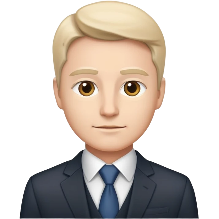 ceo business confidently, wears smart business attire emoji