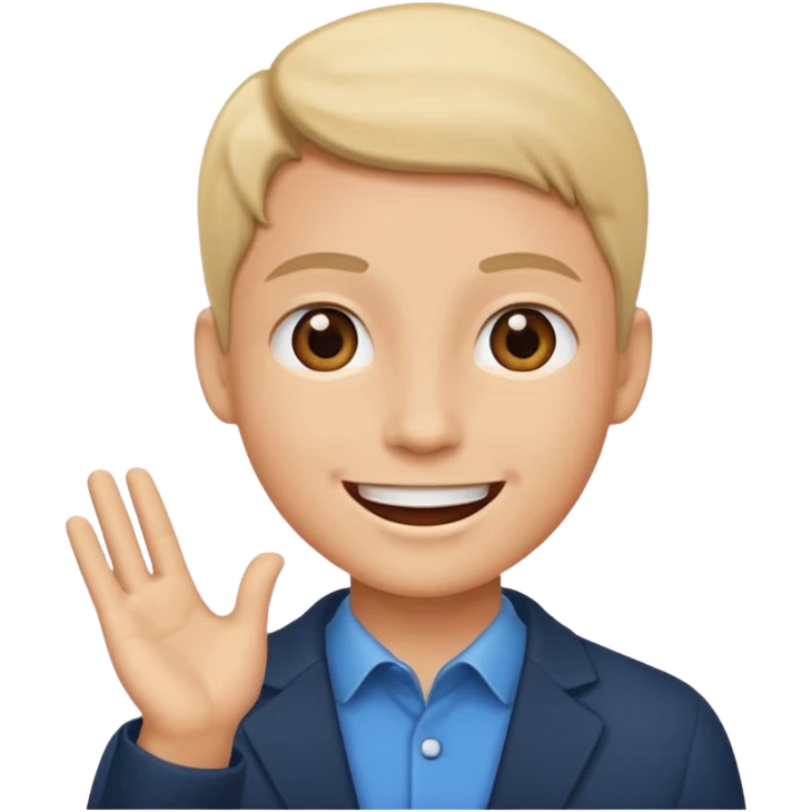 A person talking to the audience emoji