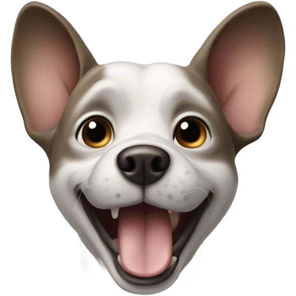 Dog with a rat face emoji