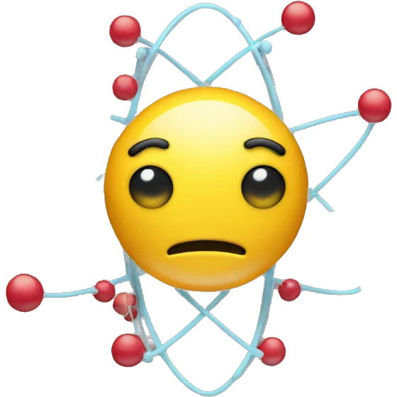Atom With a Face, and body  emoji