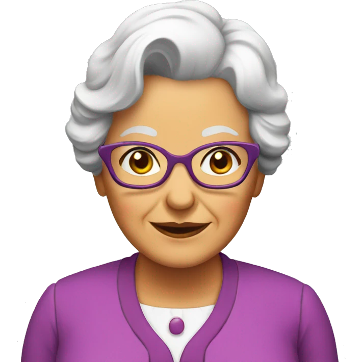 Granny set’s  on the table emoji