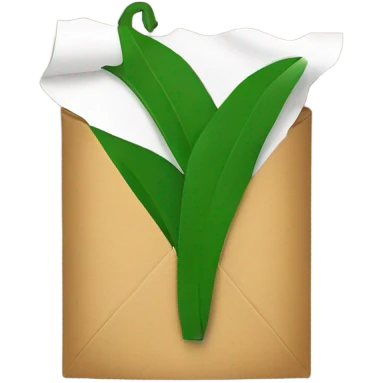Tijera corta un papel emoji