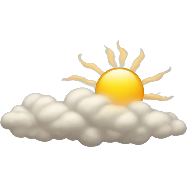 Sun Cloudy emoji
