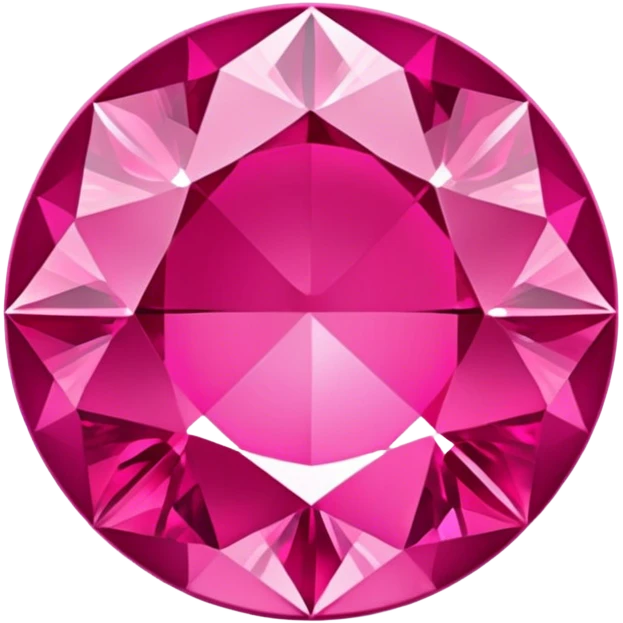 Dark Pink Diamond Round Frame emoji