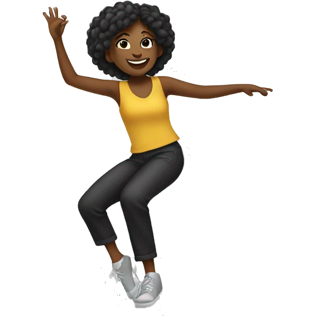 Girl dancing jazz emoji