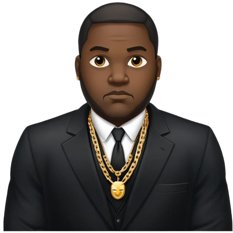 Big gangster black guy emoji