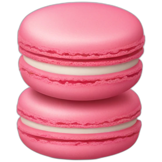 vertical pink macaron emoji