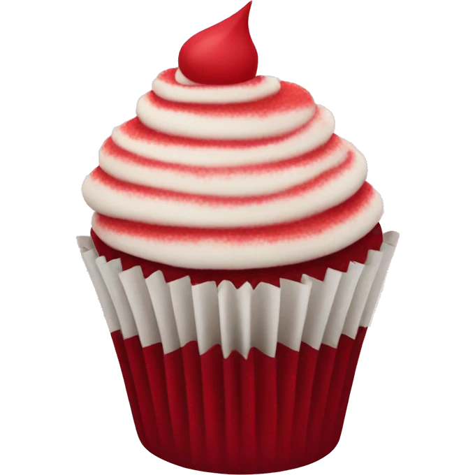 red velvet cupcake emoji