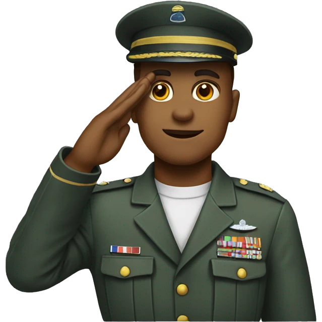 saluting soldier emoji