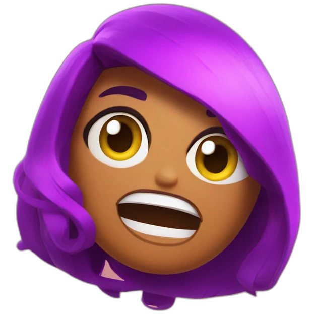 Shelly from brawl stars emoji