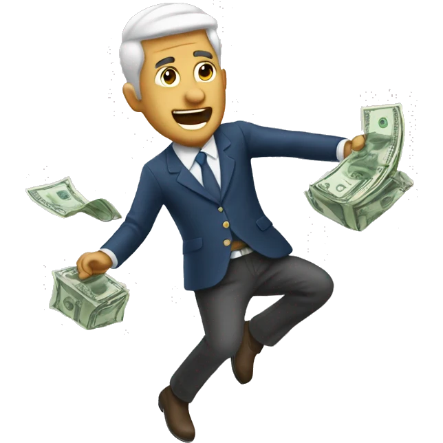 dinero volando emoji