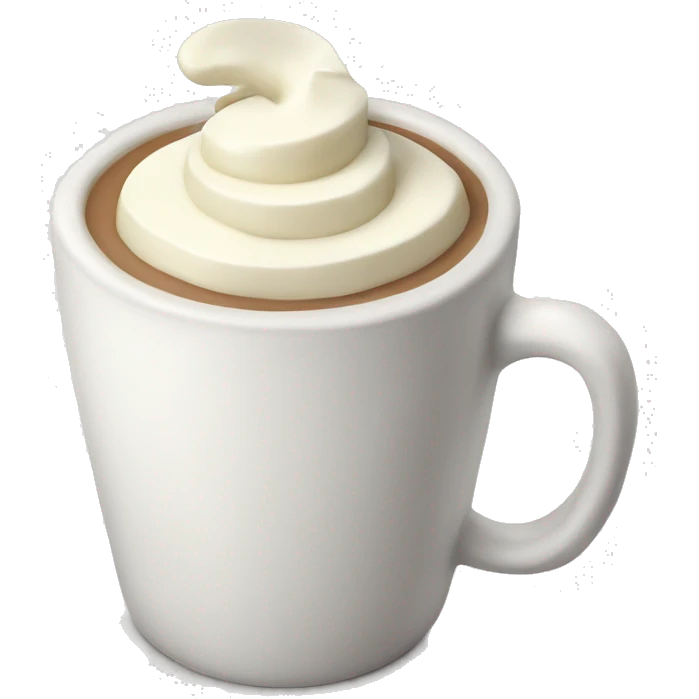 White hot chocolate  emoji
