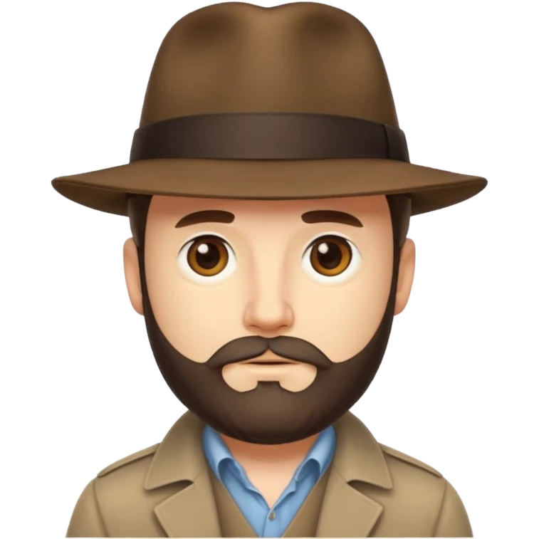 Shady white guy with fedora and neck beard fat emoji