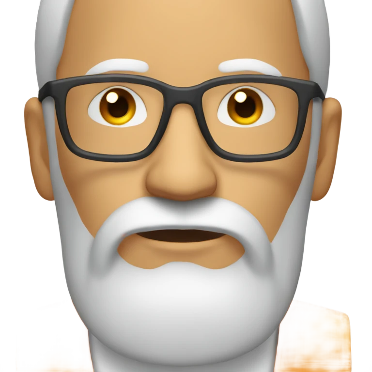 white man with orange beard and bold hair as he praying with orange glasses  emoji
