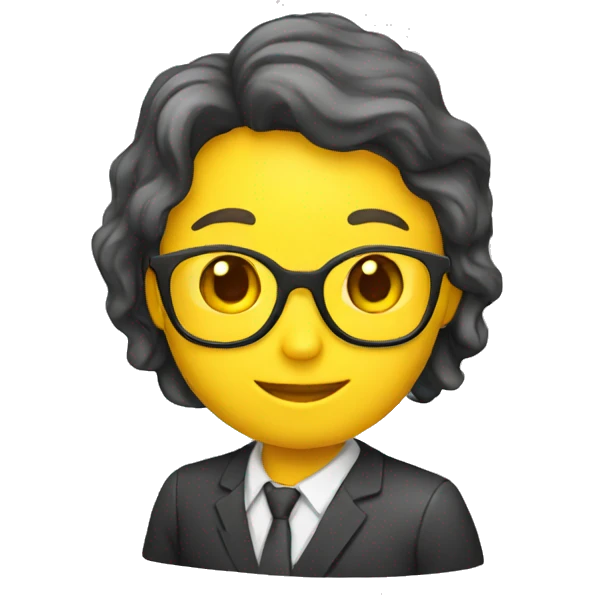 Teacher with yellow  emoji