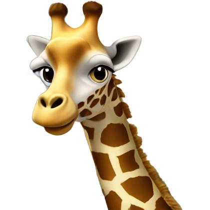 A giraffe in front of eiffle tower  emoji