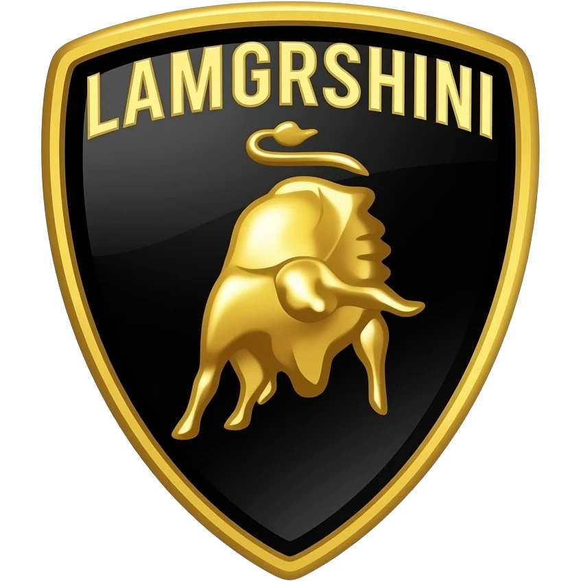 Only logo of Lamborghini as an text emoji emoji