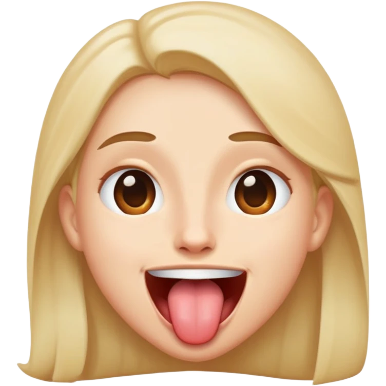 eyes open with tongue out smiling  emoji
